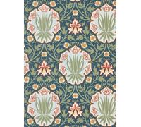 Morris & Co Carta da parati Iris & Rose - Indigo/ Thyme