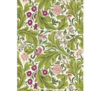 Morris & Co Carta da parati Leicester - Sour Green/ Plum