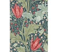 Morris & Co Carta da parati Lent Lily - Indigo/ Madder