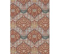 Morris & Co Carta da parati Norbury - Slate/ Madder