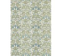 Morris & Co Carta da parati Oak & Blossom - Thyme/ Woad