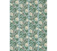 Morris & Co Carta da parati Peony Trellis - Soft Blue/ Nettle