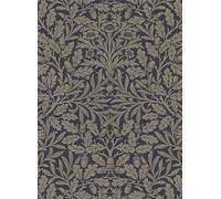 Morris & Co Carta da parati Pure Acorn - Charcoal/ Gilver