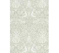Morris & Co Carta da parati Pure Dove & Rose - Grey/ Blue