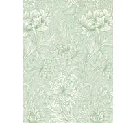 Morris & Co Carta da parati Simply Chrysanthemum Toile - Willow