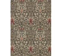 Morris & Co Carta da parati Snakeshead - Charcoal/ Spice