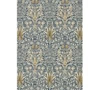 Morris & Co Carta da parati Snakeshead - Indigo/ Cumin