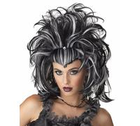 MORRIS COSTUMES Male Maga Nero Bianco da Donna Halloween Costume Parrucca 177153