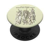 Morris Dancers Bevitori Con Un Problema Di Danza Medievale Arte PopSockets PopGrip Adesivo