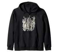 Morris Dancers of The Medioevo Storico Cut out Felpa con Cappuccio