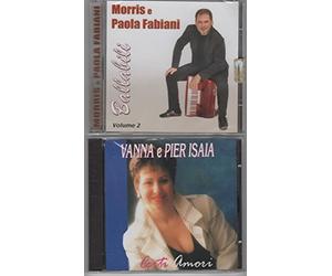 MORRIS E PAOLA FABIANI - PACCHETTO 10 CD W IL LISCIO:BALLABILI VOL. 2 MORRIS E PAOLA FABIANI - CERTI AMORI VANNA E PIER ISAIA - ORCHESTRA CAMILLO SANTA MARIA - FACCIAMO L'AMORE ANTONELLA RUSSO - INCONTRAIMOCI CAMILLO SANTAMARIA - ORCHESTRA LISCIO SOLARE LA DONNA DEL FUTURO - ROCKING ROCK AROUND THE CLOCK - CLAN ITALIANO IL TALISMANO - CLAUDIO PISCINA SE TU LO VUOI - ROMMY BIMBA MIA