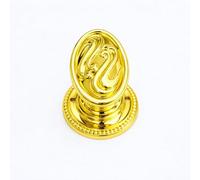 Morris & Mackintosh - Pair of Double Wave Polished Brass Door Knobs/Home