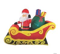 MorrisCostumes - Slitta gonfiabile di Babbo Natale, 2,8 m, taglia unica