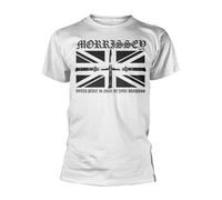 Morrissey T Shirt Flick Knife World Peace Logo Ufficiale Uomo Nuovo Bianca Size S