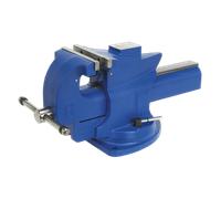 Morsa 150mm Veloce Azione Girevole Base Ghisa - Sealey QAV150 Nuovo