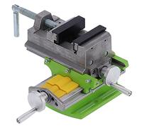 Morsa a Croce 3 Pollici, Morsa a Croce per Trapano, Morsa per Fresatura in Metallo, con 2 Impugnature Rotanti, per la Lavorazione Legno e la Lavorazione dei Metalli 155 X 230 X 130 mm