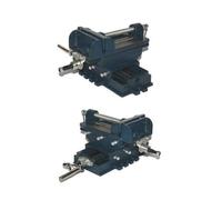 Morsa a croce da banco con ganasce in acciaio per trapano a colonna 100mm