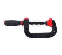 Morsa a sgancio rapido in forma di G, morsa a C per la lavorazione del legno, supporto con impugnatura manuale e regolazione a un solo tocco, morsa a ganascia in plastica (Apertura da 3 pollici 75 mm)