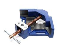 Morsa Angolare 90° Wiltec - Morsa da Taglio Obliquo, Blu, 100 mm, 60 mm, 4 kg