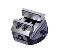 Morsa autocentrante a 5 assi, flangia H90X, durezza ganasce 58-62 HRC, compatibile con cambio rapido a punto zero.