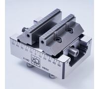 Morsa autocentrante H90X-SF con ganasce a coda di rondine a 60° | 120x90x70mm (4,72"x3,54"x2,76") | Forza di serraggio 1,4T | Morsa CNC in lega d'acciaio 58-62 HRC XinDianPAF