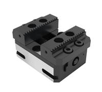 Morsa autocentrante, KSF75-100 60 mm 3" compatta con ganascia grezza in acciaio seghettato for lavorazione CNC a 5 assi