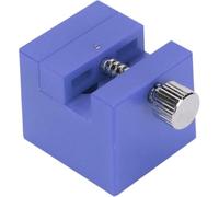 Morsa Blu per Cinturino Orologio in Plastica e Ferro con Ganasce Lisce | Supporto portatile in plastica e ferro con ganasce scorrevoli lisce per perni, anse a molla e maglie del cinturino.