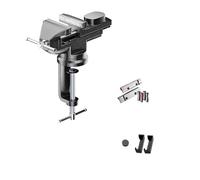 Morsa da banco 2 in 1, design a ganascia multifunzione, adatta per lavorazione del legno, lavorazione dei metalli e uso generale, morsetto con funzione girevole regolabile (60)