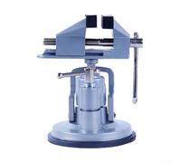 Morsa da banco con base a vuoto e rotazione multiangolare, larghezza ganasce 8 cm per superfici lisce tra cui laminato, acciaio, granito e vetro