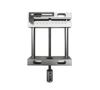 Morsa Da Banco Con Pinze Piatte In Alluminio 140x320 Mm, Colore Nero Argento, Vite Di Fissaggio For, A Ganasce Parallele, Utensili For Semplice(Silver)