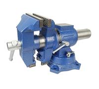 Morsa da banco da banco da 125 mm, girevole da 12,7 cm, morsa da banco parallela multifunzionale, vite da tavolo professionale, rotazione parallela a due assi per banco da lavoro officina