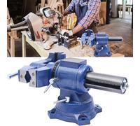 Morsa da banco di alta qualità - Morsa girevole doppia testa/corpo 360 ° Forza di bloccaggio 30Kn, per attrezzature di fissaggio