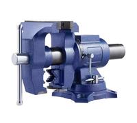 Morsa da banco for carichi pesanti, larghezza ganascia 6-1/2", apertura massima 5", ferro duttile multiuso + incudine for lavorazione dei metalli 6/5/4 pollici(5 inch)