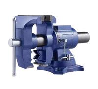 Morsa da banco for carichi pesanti, larghezza ganascia 6-1/2", apertura massima 5", ferro duttile multiuso + incudine for lavorazione dei metalli 6/5/4 pollici(4 inch)