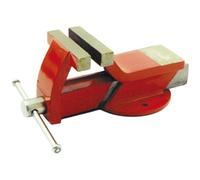 MORSA DA BANCO IN ACCIAIO BASE TONDA FISSA GANASCE PARALLELE 125mm UTILIA
