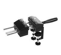 Morsa da Banco Multifunzione - Morsa Piccolo a 4 colonne removibile, Morsa da Tavolo a V Portatile, Morsetto Grande con Apertura da 0 a 120 mm, Adatto per Levigare, Tagliare e Forare Legno.