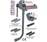 MORSA DA BANCO PROFESSIONALE IN GHISA MULTIFUNZIONE CON PEDALE OPTIMUM WBS 135