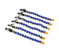 Morsa da banco regolabile con bracci flessibili per saldatore e saldatura PCB, clip rivestite in gomma con punte in silicone resistente al calore e base in lega di alluminio (6 bracci)