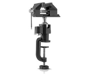 Morsa da banco STAHLWERK TS-50 ST con giunto sferico morsa parallela flessibile per pezzi di legno, plastica e metallo