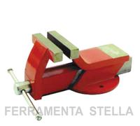 MORSA DA BANCO TAVOLO DA LAVORO A BASE FISSA INCUDINE 125 MM IN ACCIAIO