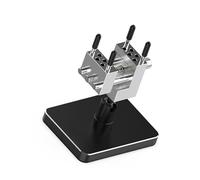 Morsa da scrivania in miniatura a doppio scopo, base rimovibile e giunto a sfera a 360 gradi per assemblaggio di gioielli elettronici, morsa compatta per la creazione di gioielli