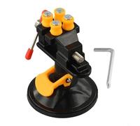 Morsa da tavolo con rotazione a 360 gradi e morsetto da 30 mm, con base a ventosa per un posizionamento sicuro su tablet in vetro e acrilico (nero)