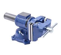 Morsa da tavolo girevole a 360°, apertura 100 mm, morsa multiuso 2 in 1, con ganasce morbide multifunzionali