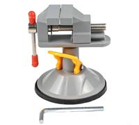 Morsa da tavolo, morsetto regolabile da banco da lavoro con dispositivo rotante a 360 gradi, morsetto a levetta per trapano a mano rotante e smerigliatrice, struttura in metallo