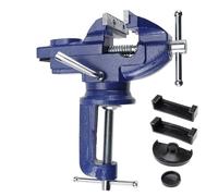 Morsa da tavolo universale, base girevole portatile multifunzionale a 360° con morsetto/morsa for lavorazione del legno, taglio di condotti, trapano Macchina CNC(70mm)