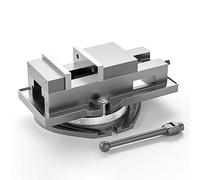 Morsa di precisione da 5" con base girevole a 360°, morsetti for impieghi gravosi larghezza delle ganasce, banco lavoro CNC, for fresatrice for lavorazione del legno