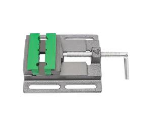 Morsa For Trapano A Colonna Da 4" Con Morsetto For Banco E 2 Cuscinetti Magnetici For, Set Di Multi-scanalati, Utensili In Metallo Forza Di Serraggio Precisa(Blue)