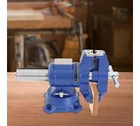Morsa girevole, banco da lavoro multifunzione, larghezza ganasce, 100 mm, morsa parallela per modellismo, saldatura, 35 x 20 x 10 cm