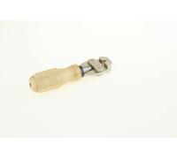 Morsa mano serraggio inferiore testa acciaio manico legno Hand Vice Wood Handle