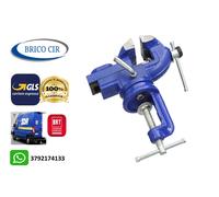 morsa morsetta da banco mini fissaggio tavolo base girevole Ghisa mm.60
